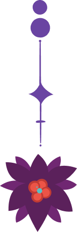 Decorative flower line